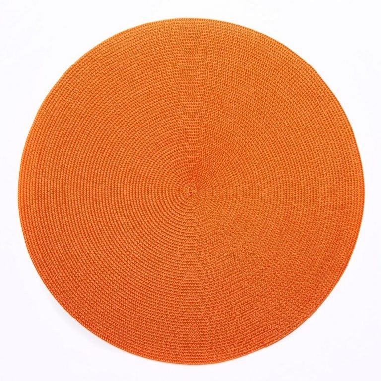 Round Placemat in Orange Set/4