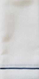 Line Embroidered Sapphire Napkin Set/4