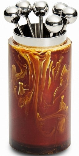 Vega Brown Cocktail Picks