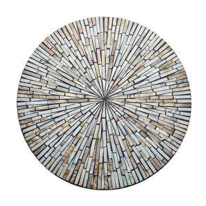 Tahiti Placemat in Gray and Taupe Set/4