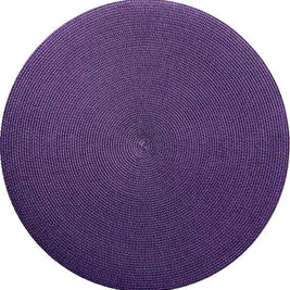 Round Placemat in Prune Set/4