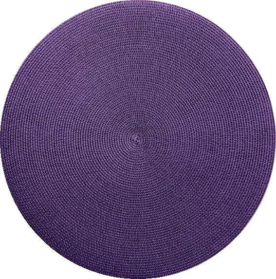 Round Placemat in Prune Set/4
