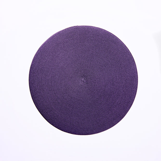 Round Placemat in Prune Set/4