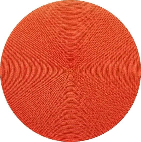 Round Placemat in Red/Orange Set/4
