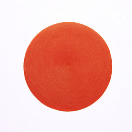 Round Placemat in Red/Orange Set/4