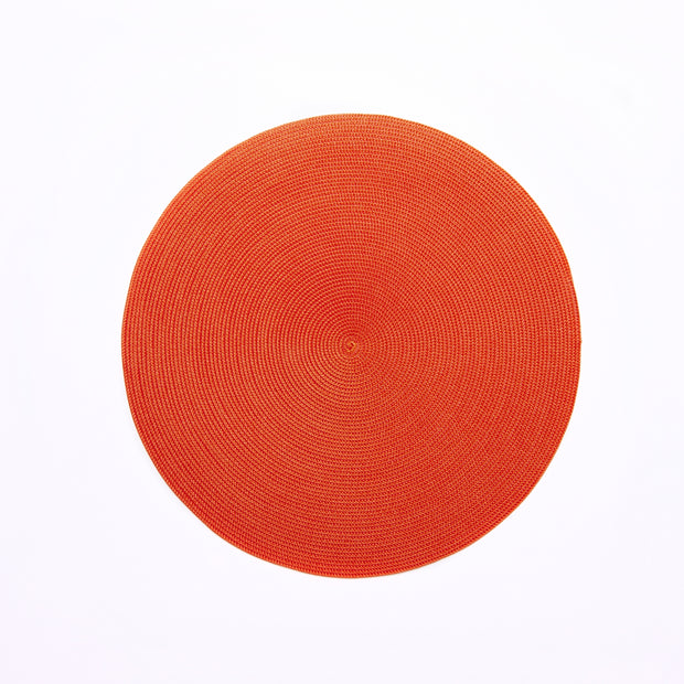 Round Placemat in Red/Orange Set/4