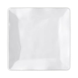 Ruffle White Square Dinner Plate set/4