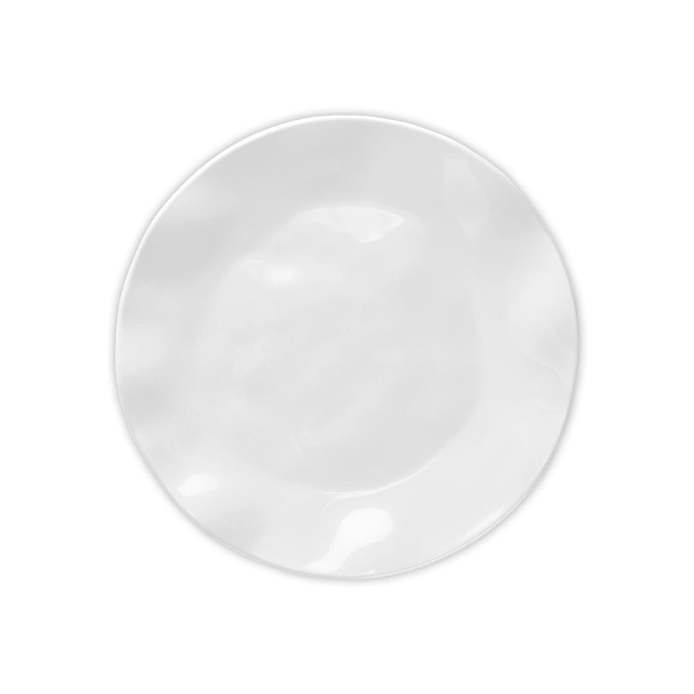Ruffle White Round Salad Plate Set/4