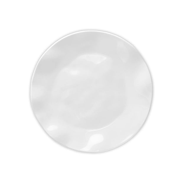 Ruffle White Round Salad Plate Set/4