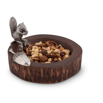 Standing Squirrel Nut Bowl and Scoop