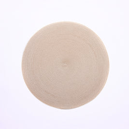 Round Placemat in Sand Set/4