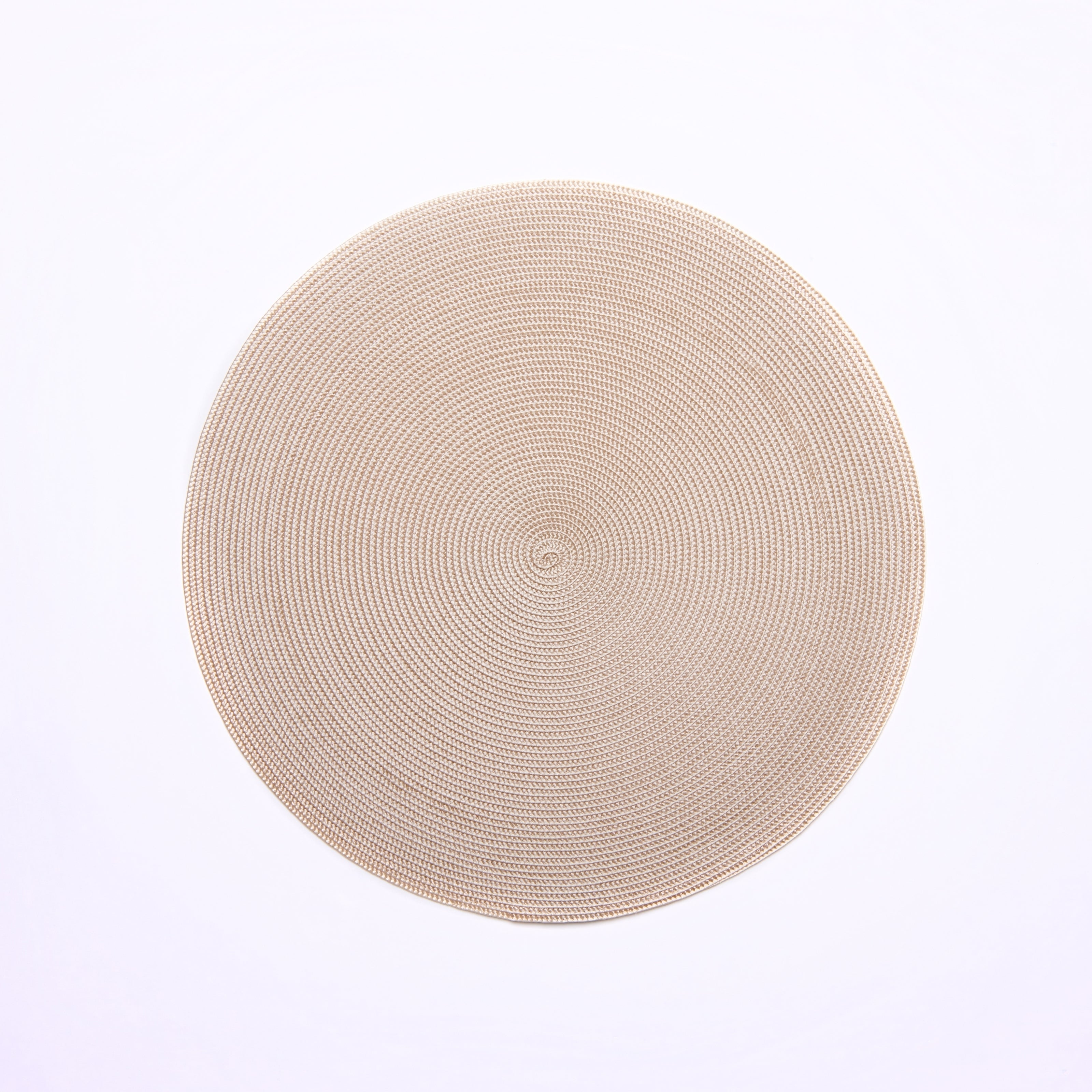 Round Placemat in Sand Set/4