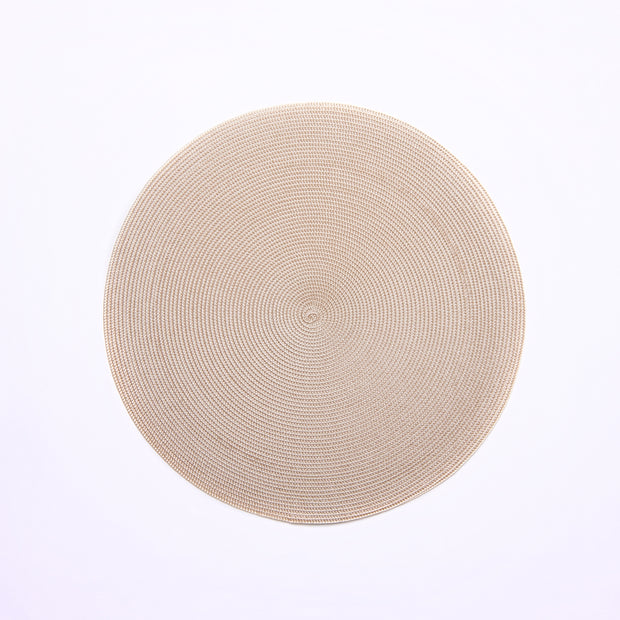 Round Placemat in Sand Set/4