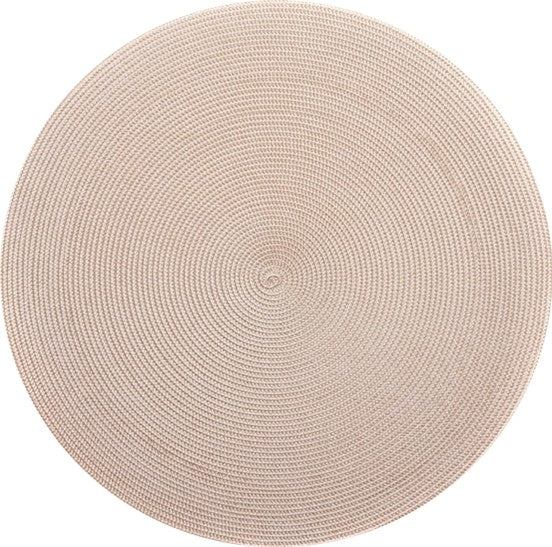Round Placemat in Sand Set/4