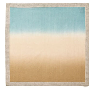 Dip Dye Napkin in Natural and Seafoam Set/4
