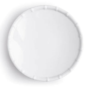 Zen Bamboo White Salad Plate