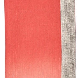 Dip Dye Napkin in Coral and Salmon Set/4