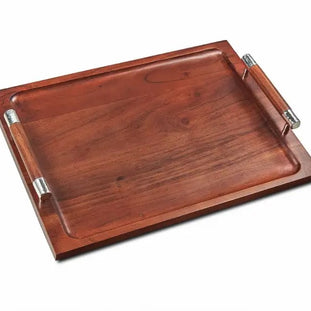Sierra Wood Tray W/Handles