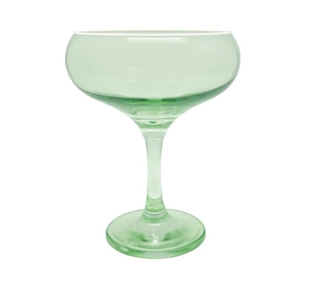 Fine Line Light Green with White Rim Coupe Set/4