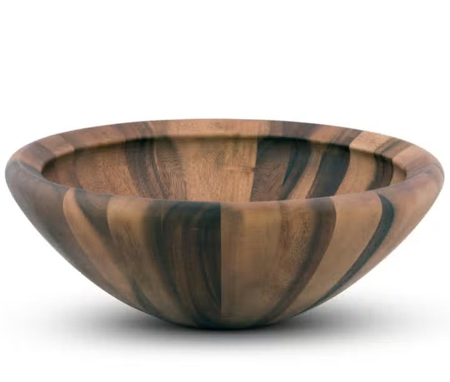 Salinas Style Wooden Acacia Salad Bowl Large