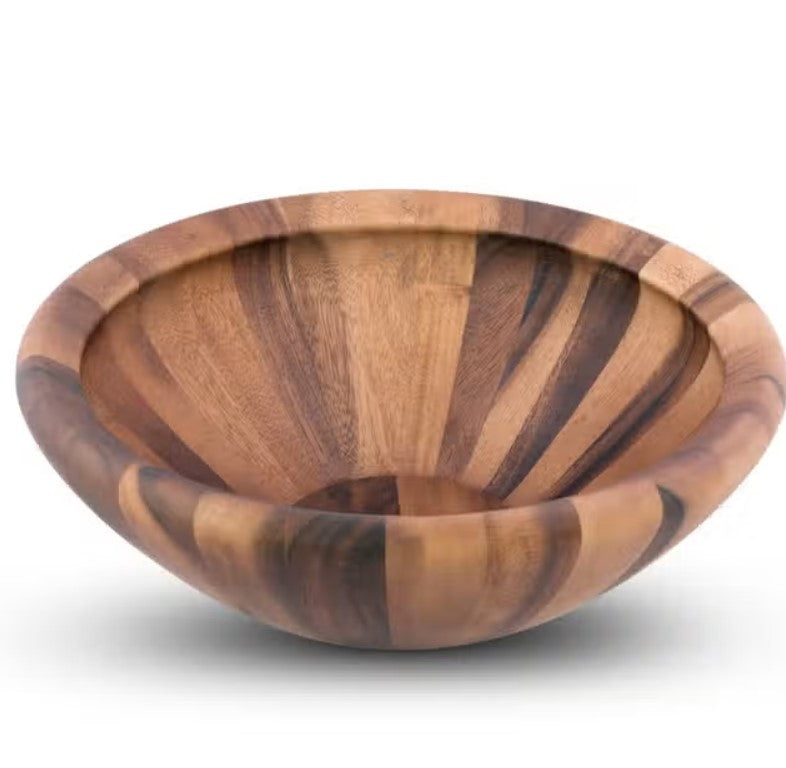 Salinas Style Wooden Acacia Salad Bowl Large