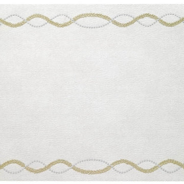 Olympia Silver and Gold Rectangle Placemat Set/4