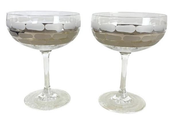 Truro Platinum Classic Coupe Glass Set/2