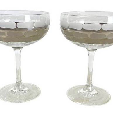 Truro Platinum Classic Coupe Glass Set/2