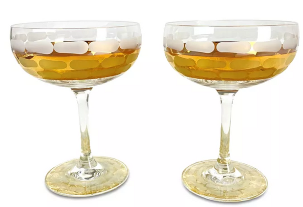 Truro Gold Classic Coupe Glass Set/2