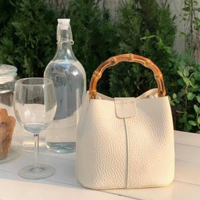 Bamboo Top Handle Crossbody Bag (multiple colors)