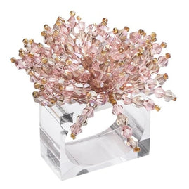 Brilliant Napkin Ring in Blush Set/4