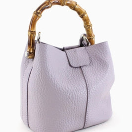 Bamboo Top Handle Crossbody Bag (multiple colors)