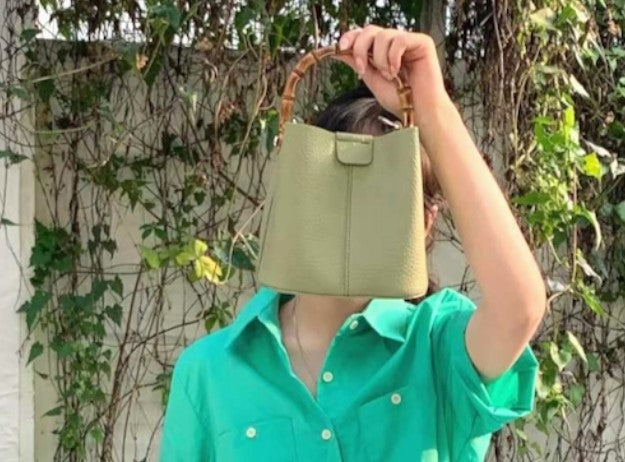 Bamboo Top Handle Crossbody Bag (multiple colors)