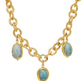 Amazonite Stone Charms Necklace