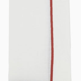 Line Embroidered Rust Napkin Set/4