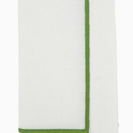 Line Embroidered Kiwi Napkin Set/4