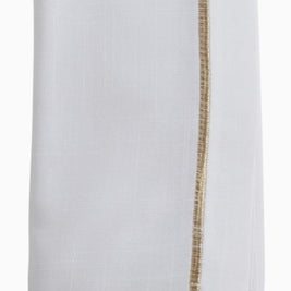 Line Embroidered Lurex Gold Napkin Set/4