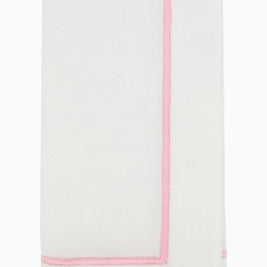 Line Embroidered Pink Napkin Set/4