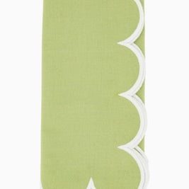 Scallop Hem Napkin Kiwi Set/4