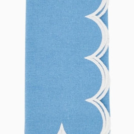 Scallop Hem Napkin Periwinkle Set/4