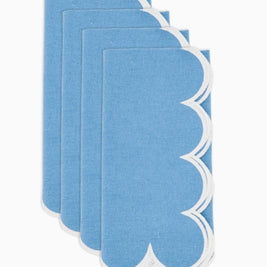Scallop Hem Napkin Periwinkle Set/4