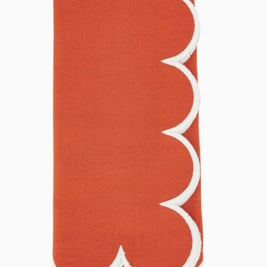 Scallop Hem Napkin Rust Set/4