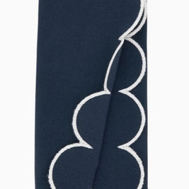 Scallop Hem Napkin Navy Set/4