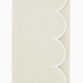 Scallop Hem Napkin Natural Set/4