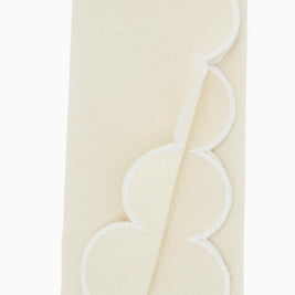 Scallop Hem Napkin Natural Set/4