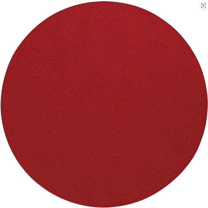Presto Red Round Placemat Set/4