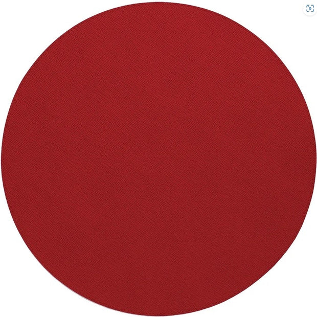 Presto Red Round Placemat Set/4