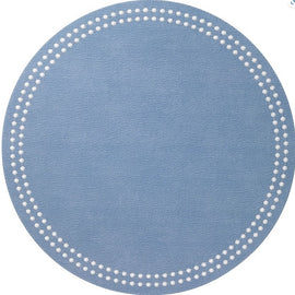 Pearls Iceberg with White Round Placemat Set/4