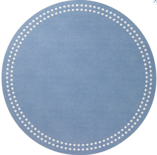 Pearls Iceberg with White Round Placemat Set/4