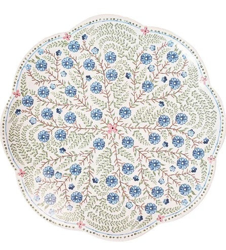 Villa Seville Scalloped Dessert/Salad Plate - Chambray